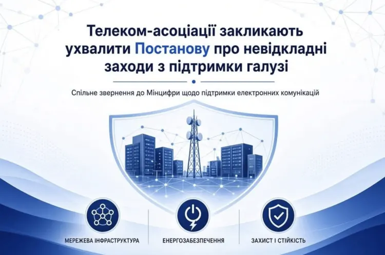 Телеком-асоціації вимагають від Кабміну пакета підтримки галузі 2025