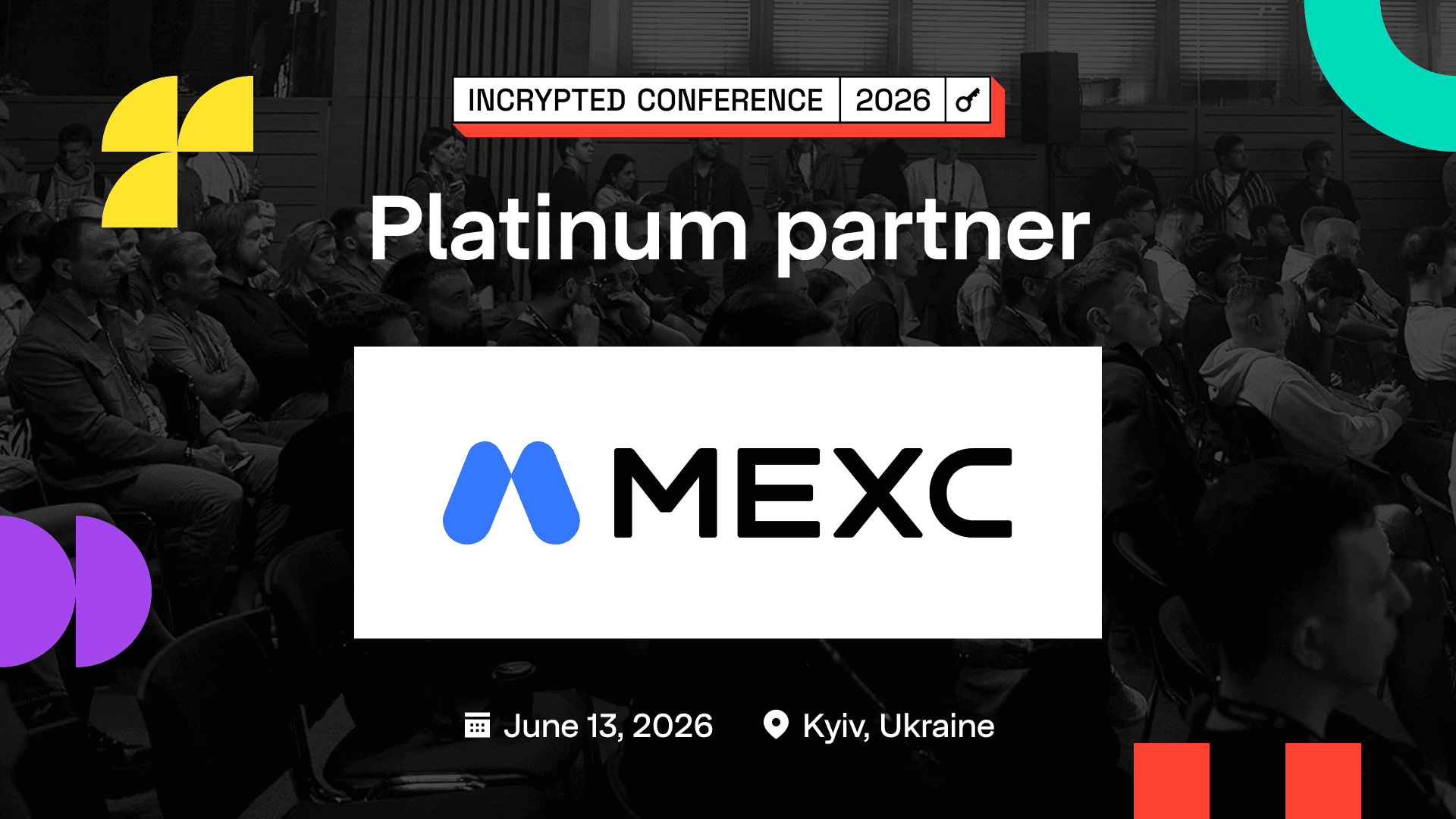 MEXC — Platinum Partner Incrypted Conference 2026 у Києві